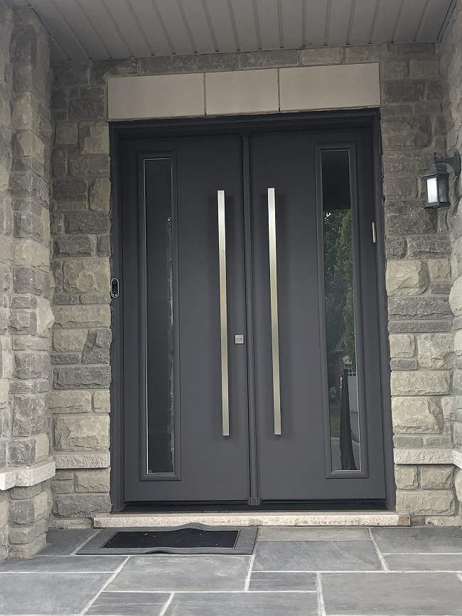 steel-door-installation-replacement-toronto-modern-handles