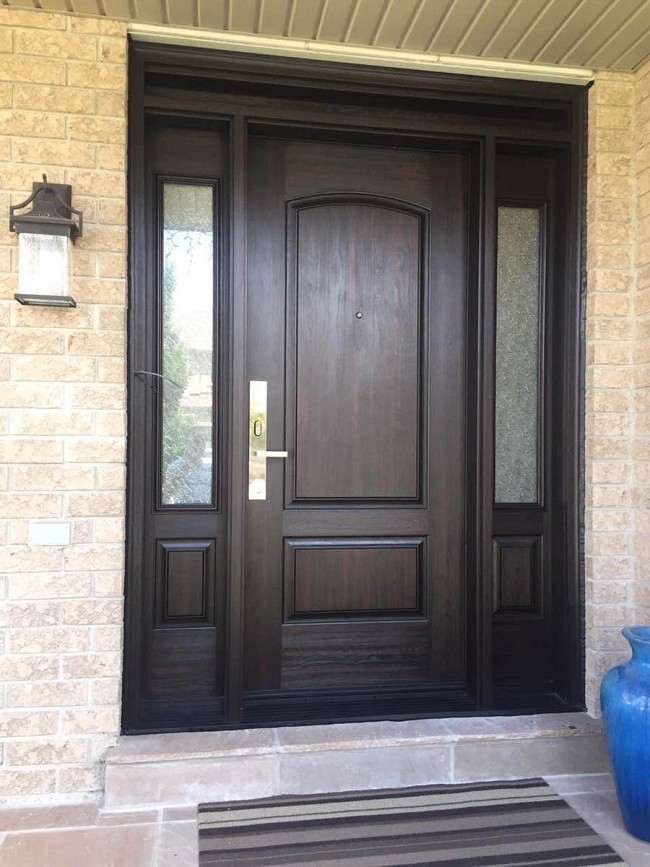 fiberglass-doors-installation-toronto-mahogany-front