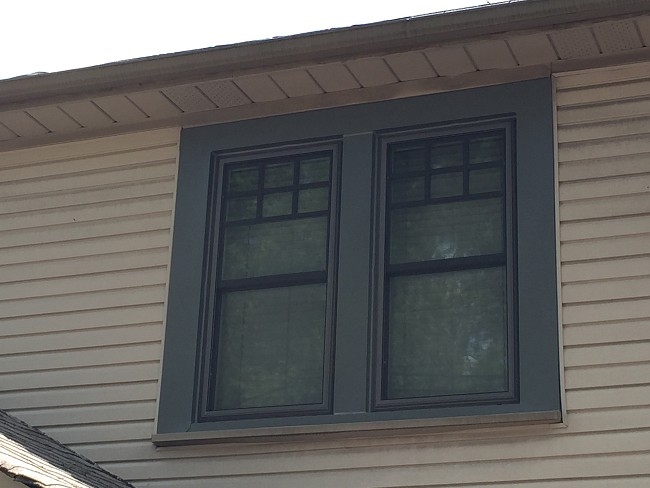 double hung windows on a house