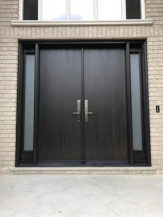 fiberglass-doors-installation-toronto-contemporary-double