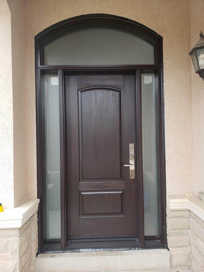 fiberglass-doors-installation-toronto-2-panel-arch