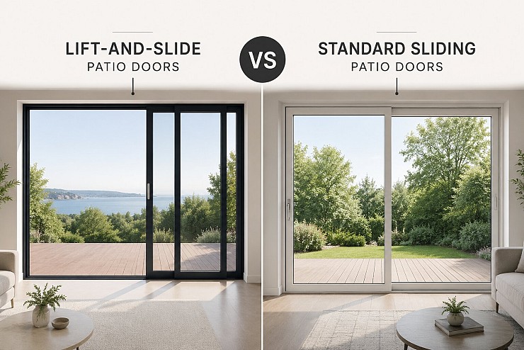 Lift-and-Slide vs Standard Sliding Patio Doors: Which Is the Better Choice?