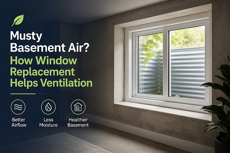 Musty Basement Air? How Window Replacement Helps Ventilation