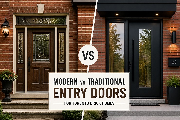 Modern vs Traditional Entry Doors for Brick Homes