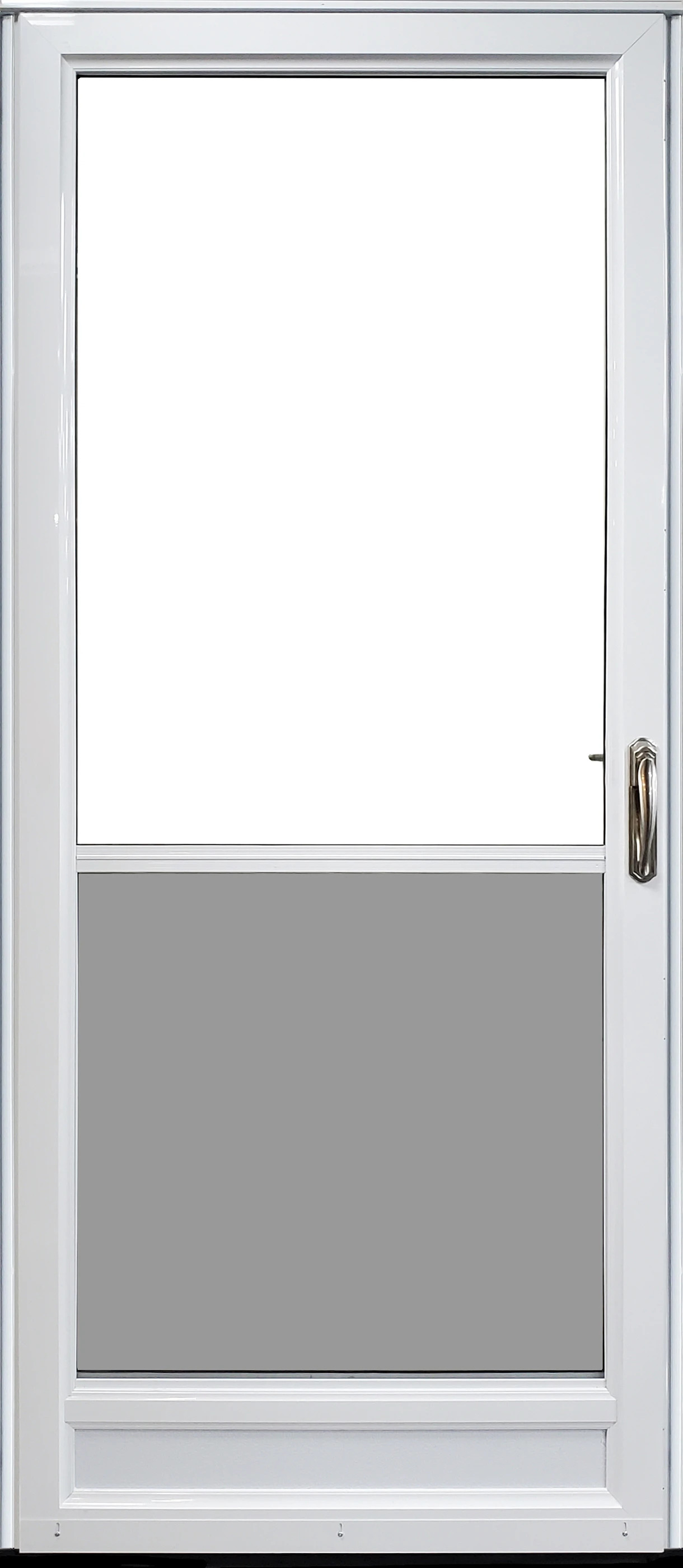 Deluxe Self-Storing - Modern Aluminum Storm Door
