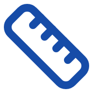 Ruler icon for measuring the existing window opening, picture window installation in Toronto