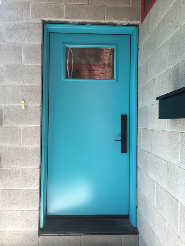 teal-modern-door-install-toronto-canada