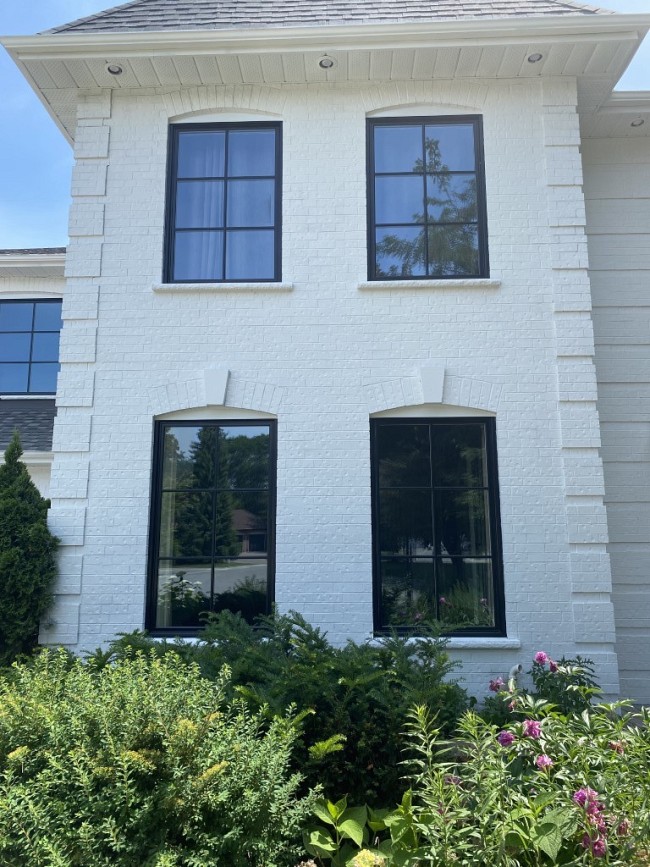 new windows replaced on a custom home in Toronto Canada